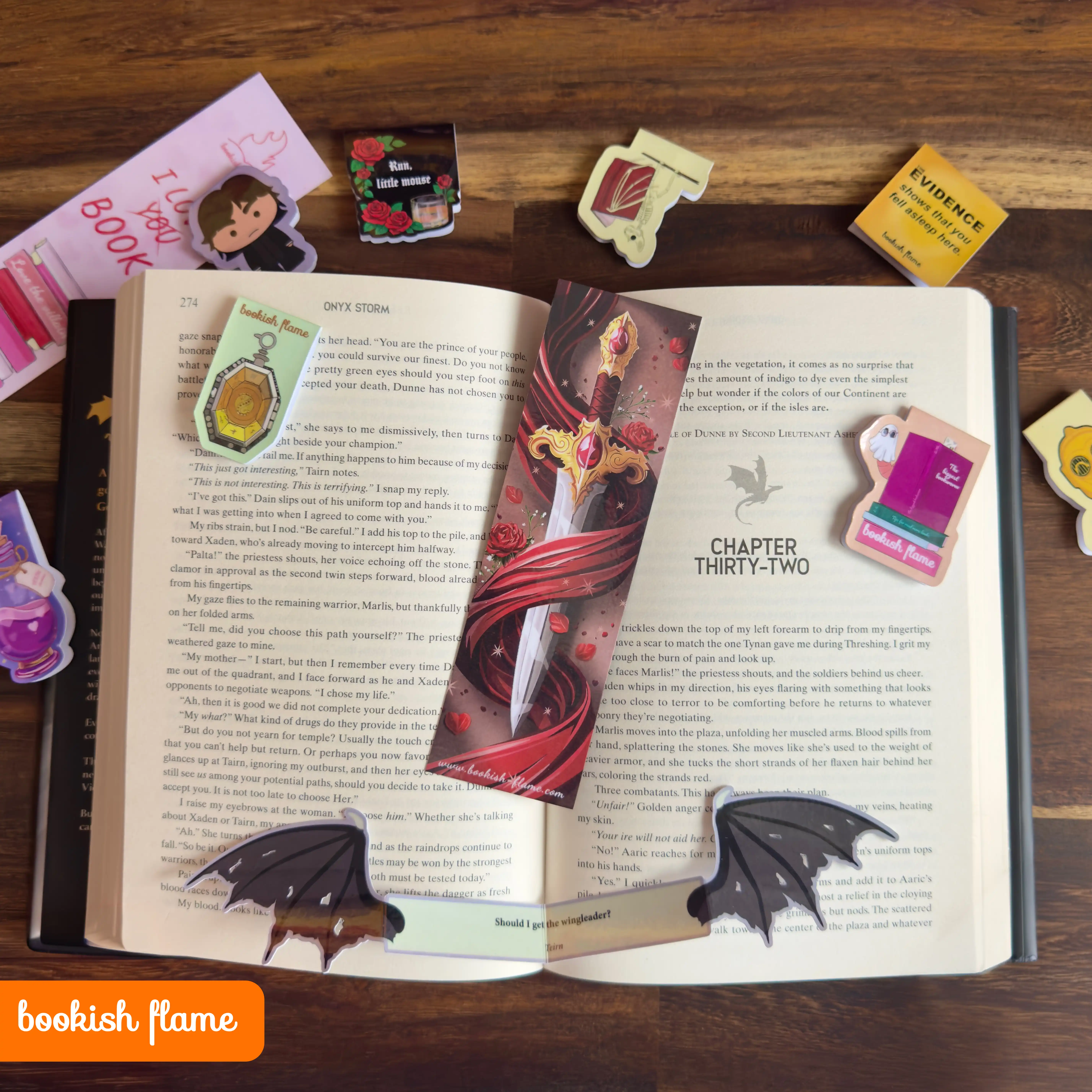 Bookish Flame книгоразделители