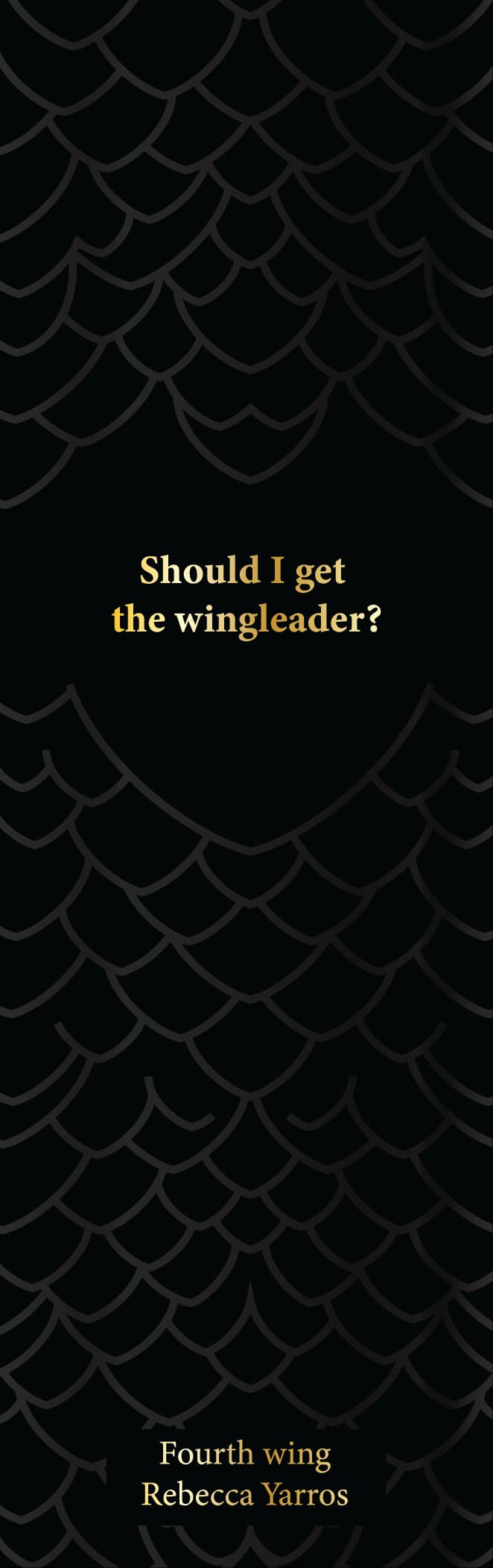 Should I get the wingleader? (Изчерпано)