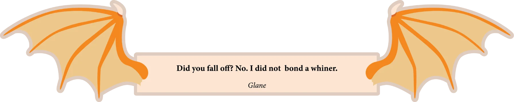 Did you fall off?