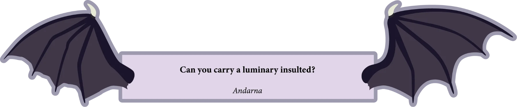 Can you carry a luminary insulted?
